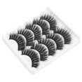 thumbnail image 3 of Pestañas postizas gruesas, 5 pares de maquillaje de escenario, pestañas postizas largas, maquillaje, pestañas postizas, calidad superior, 3 of 5