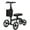 Black, variant on ELENKER Foldable Knee Walker with 10" Front Wheels Steerable Scooter Crutch Alternative, Black