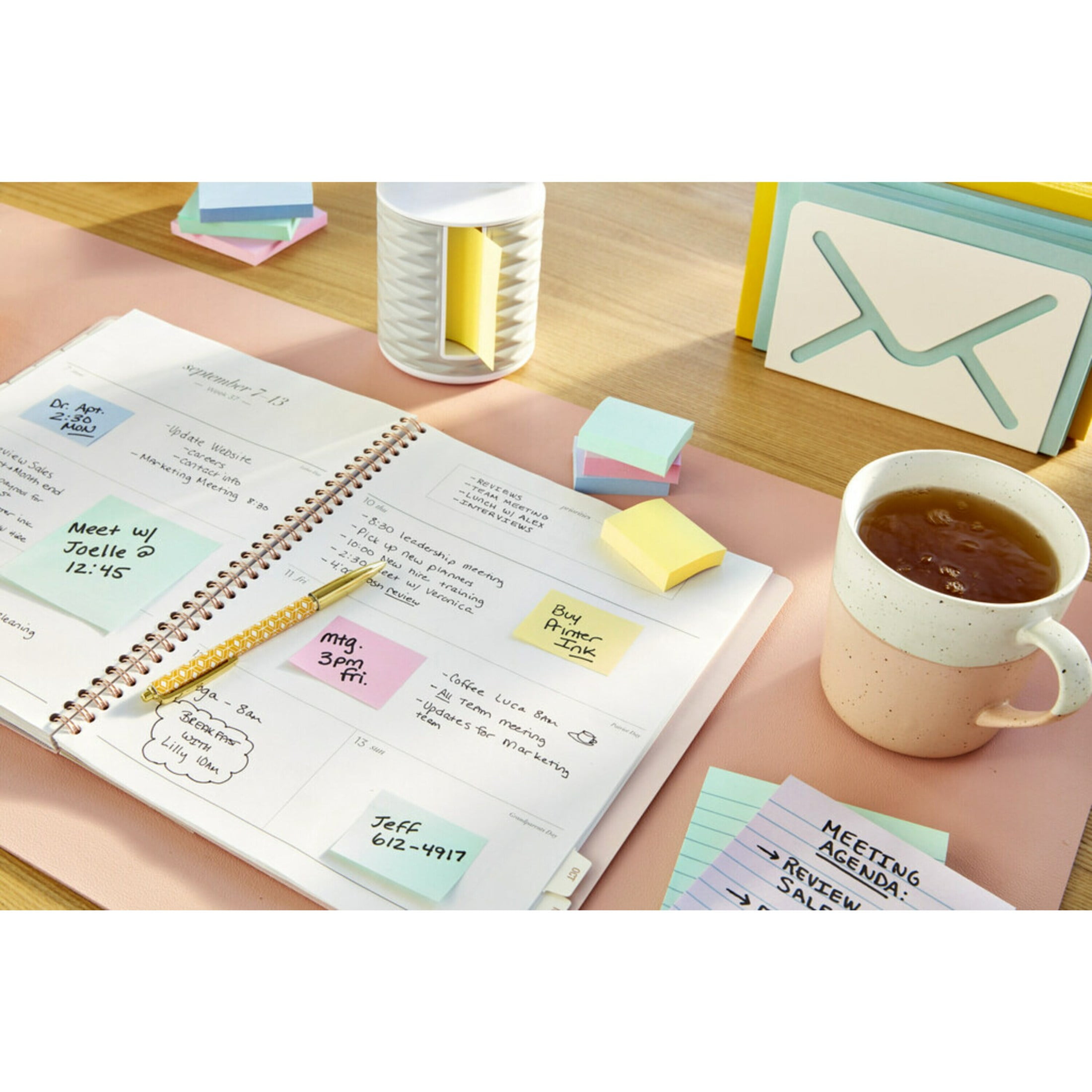 Post-it Dispenser Pop-up Notes, 3 in x 3 in, Canary Yellow, 18 Pads