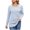 Light Blue, variant on Scyoekwg Womens Tunic Tops Crew Neck Stripe Brushed Tunic Sweatshirts Loose Long Sleeve T Shirts Dressy Casual Blouses Fall Trendy Solid Color Lightweight Pullover (Gray,M)