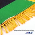 thumbnail image 2 of Anley 4 X 6 Inch Afro American Fringy Window Hanging Flag - Mini Flag Banner & Car Rearview Mirror Décor - Fringed & Double Sided - Pan African Hanging Flag with Suction Cup, 2 of 6