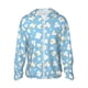 thumbnail image 1 of Fotbe Blue Popcorn Chaqueta con Protección Solar UPF 50+ para Hombre y Mujer, Camisa con Capucha y Bolsillos-Medium, 1 of 7