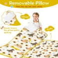 thumbnail image 3 of Dogs with Sunflowers Toddler Nap Mats for Kids Preschool,Sleeping Mat Bag or Kids,Toddler Sleeping Bag,Toddler Nap Mat or Daycare, 3 of 6
