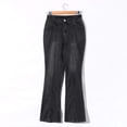 thumbnail image 6 of Womens Flare Jeans Y2K 90s Bootcut Low Rise Vintage Skinny Washed Flared Pants Stretchy Denim Bell Bottom Pants, 6 of 7