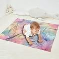 thumbnail image 2 of Colorful Cloud Star Tie Dye Pattern Blanket,Comfortable Soft Lamb Wool Throw Blanket,All Season,Warm Lightweight Blankets for Sofa Bed Couch Living Room Chair,30"x40", 2 of 4