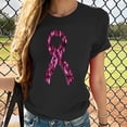 thumbnail image 2 of Yhmxh T-shirts pour Femmes Col Rond Imprimé Poitrine Manches Courtes T-shirt Hauts d'Été pour Femmes Manches Courtes Chemises d'Été sous-Vêtements T-shirts pour Femmes, 2 of 4