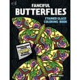 thumbnail image 1 of Pre-Owned Fanciful Butterflies Stained Glass Coloring Book (Paperback) 0486486494 9780486486499, 1 of 1