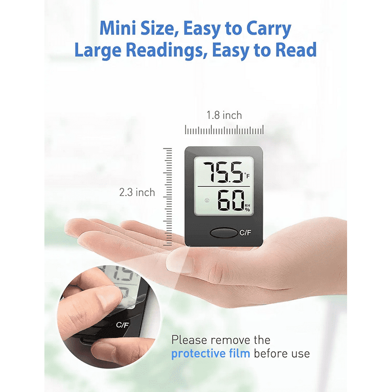 Mini High Accuracy Digital Indoor Hygrometer Thermometer Temperature  Monitor And Humidity Meter, Thermo Hygrometer Comfort Level Indicator  Betterlife