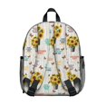 thumbnail image 3 of Sunflower and Bucket White Pattern Backpack for School, Cute School Bag with Adjustable Shoulder Straps and Padded Back, 13.8"x11.4"x6", 3 of 5