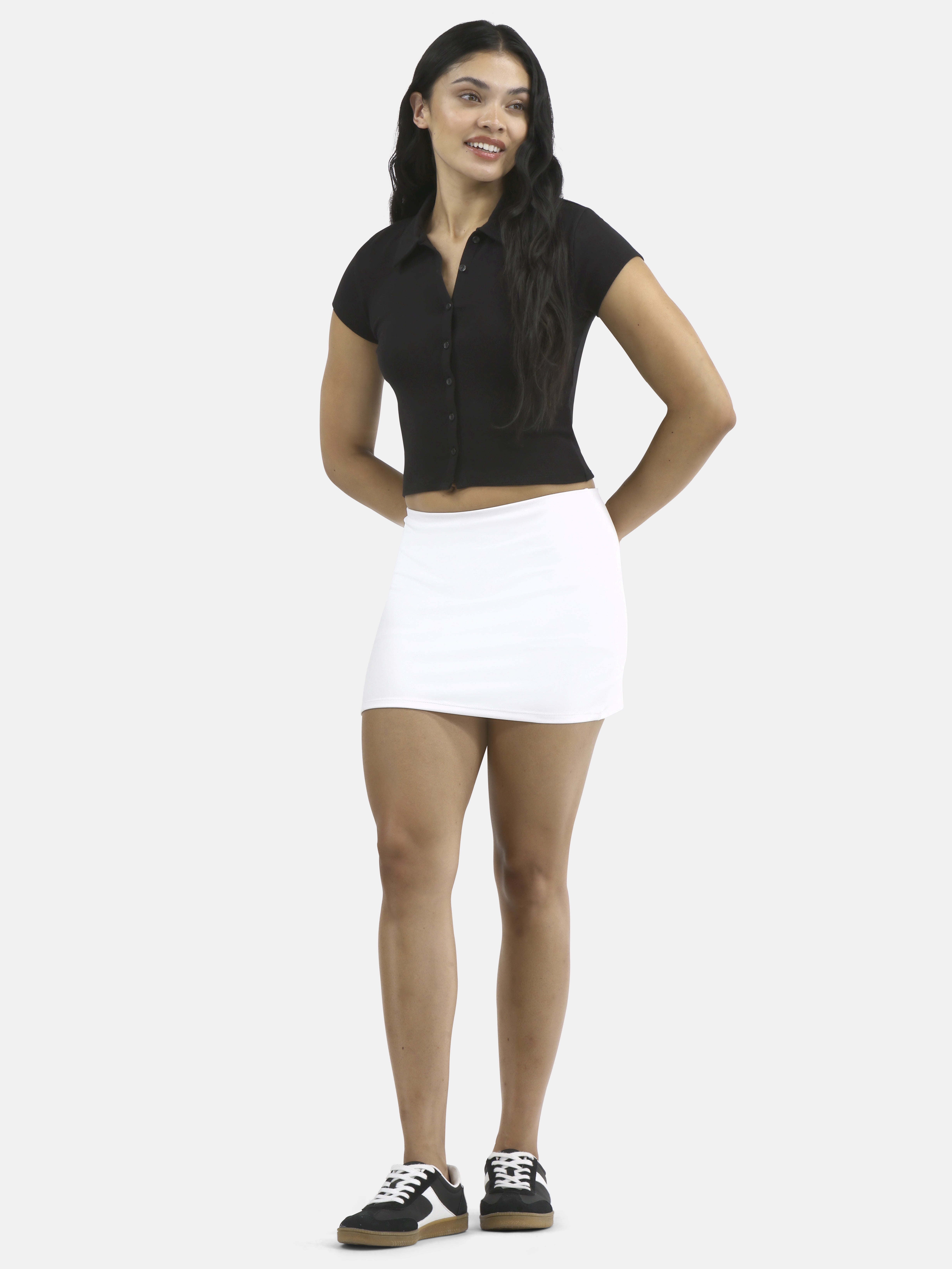 No Boundaries Micro Mini Skort, Women's