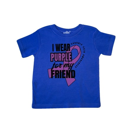 

Inktastic Chronic Pain I Wear Purple For My Friend Gift Toddler Boy or Toddler Girl T-Shirt
