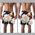 thumbnail image 3 of luoweisi Men's Beach Shorts Quick Dry Swim Trunks with Mesh Lining Flower M, 3 of 5