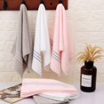 thumbnail image 3 of Nvzi-c 6pcs Bathroom Hand pure cotton Towels, Multipurpose Use as Bath Fitness, Bathroom, Shower, Sports, Towel，Handle various situations effortlessly.13.78x29.53inch (white), 3 of 4