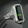thumbnail image 2 of HOOUN 925 Silver Rings Women Cubic Zirconia Wedding Engagement Ring Jewelry Gift 6-10-#1-7, 2 of 2