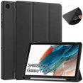 thumbnail image 2 of Avec Étui Porte-Crayon pour Samsung Tab A9 Plus, Étui Funda pour Galaxy Tab A9+ 11 Pouces, Support à Rabat Magnétique pour Tablette SM-X210 X216, Rouge, Tab A9 Plus (11 Pouces), 2 of 6