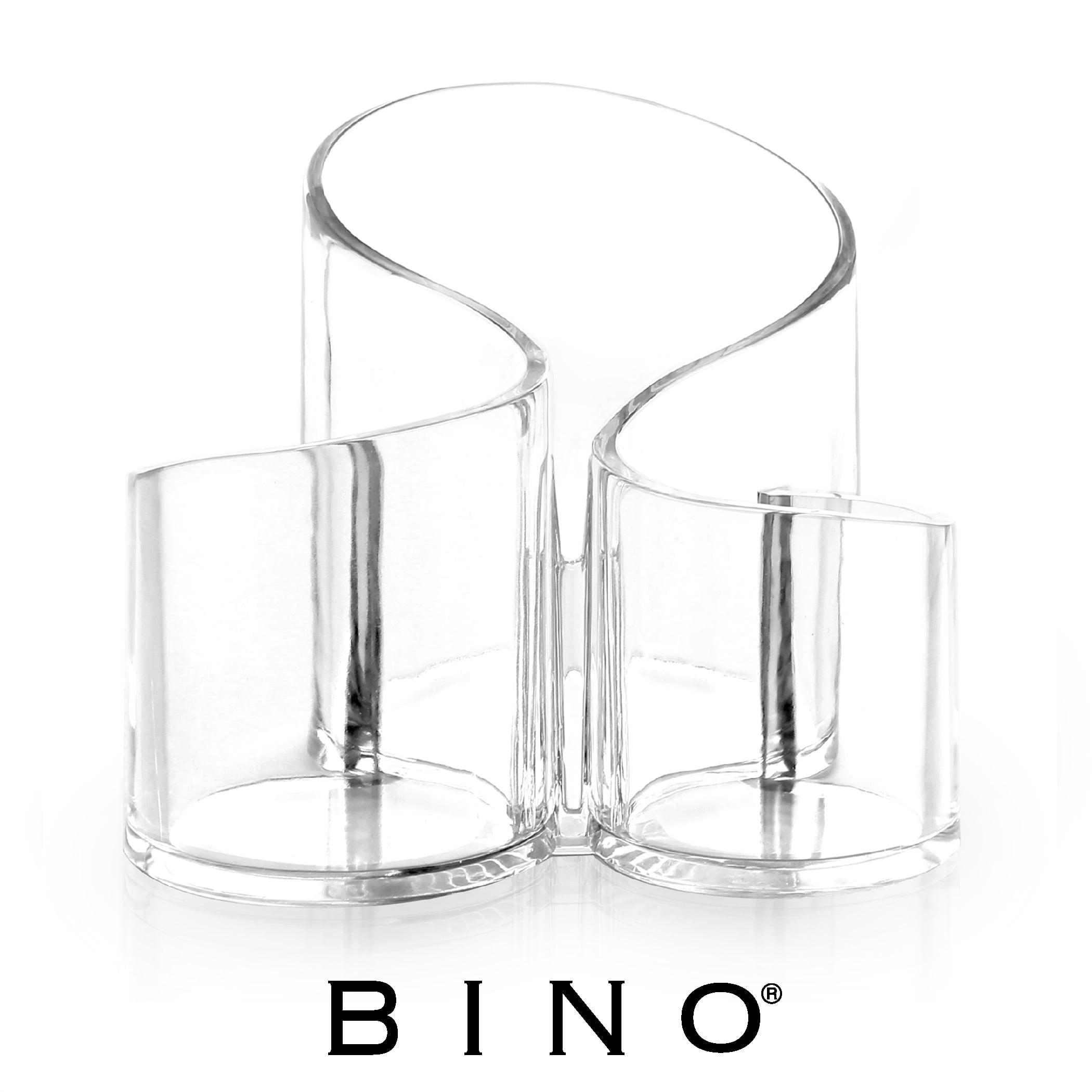BINO 'The Swirl' 3 Compartment Acrylic Makeup and Jewelry Organizer
