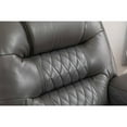 thumbnail image 3 of Ilyiano Two Tone Faux Leather 2-PC Livingroom Reclining Set In Gray, 3 of 10