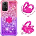 thumbnail image 3 of Slim Fit Phone Case for Redmi Note 12s, Bling Shiny Quicksand Effect TPU Bumper Case with Four Corners Heavy Anti-Fall Protection Case for Redmi Note 12s,Pink Purple, 3 of 7