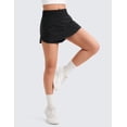 thumbnail image 5 of CRZ YOGA Girls Soft Skirty Athletic Shorts Tennis Soccer Casual Flowy Ruffle Zip Pocket Liner Kids Teen, 5 of 6