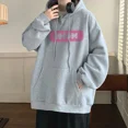 thumbnail image 2 of Sudadera con capucha y estampado de letras de otoño para hombre, sudaderas con capucha de gran tamaño de forro polar estilo hip hop, nueva moda coreana 2024, sudadera con capucha estilo urbano Y2K, 2 of 5