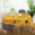 thumbnail image 6 of Sunflower Flowers Rectangle Tablecloth, Dust Proof Anti Wrinkle Wipeable Table Cloth Tabletop foration of Dinner Kitchen Wedding Holiday Party 60"x90" Decor Gift, 6 of 7