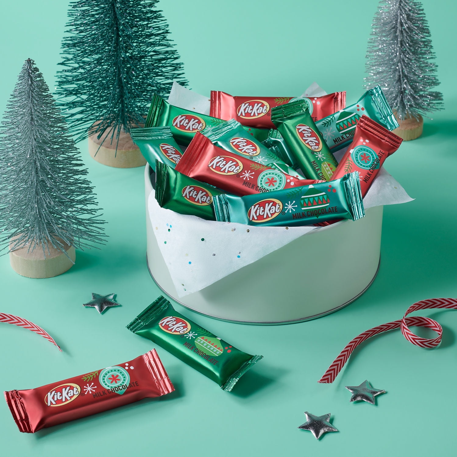 Kit Kat® Miniatures Milk Chocolate Wafer Christmas Candy, Bag 9.6 oz