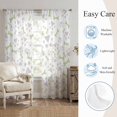 thumbnail image 5 of Geometric Bones Sheer Curtains 84 Inch Length 2 Panels Set, Green Grey Modern Star Triangles Voile Window Treatment Rod Pocket Curtains Sheers Drapes for Bedroom/Living Room/Kitchen 52"x84"x2, 5 of 8