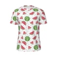 thumbnail image 6 of Rocae Hand Drawn Watermelon for Men's Mesh Quick-Dry Short Sleeve Workout T-Shirt,Mens Crew Neck Tee Lightweight Soft Classic T Shirts X-Small, 6 of 9