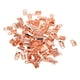 thumbnail image 2 of 100 conectores plegables para extremos de cordón de cuero grueso para la fabricación de joyas Oro rosa, 2 of 8