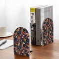 thumbnail image 5 of Naloa Orchids Flowers 2 Pcs Bookend Large Capacity Office Book Ends for Home Office Library School Study Decoration, 5 of 8