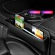 thumbnail image 3 of KAIYANG Organizador de cuero para asiento de coche, para billetera de teléfono, con puerto de carga USB y RFID, 3 of 5