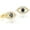 Yellow Gold, variant on Solid 14k Yellow Gold Evil Eye Dainty Stud Earrings with Sparkling Cubic Zirconia