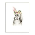 thumbnail image 1 of The Kids Room by Stupell Cute Cartoon Baby Bunny Rabbit Flower Crown Forest Animal Painting Wall Plaque Art by Studio Q by Studio Q, 1 of 3
