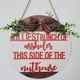 thumbnail image 1 of Listado de decoración con tema navideño Placa de bienvenida para puerta interesante de Navidad Placa de puerta con decoración navideña Tarjeta navideña, 1 of 6
