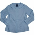 thumbnail image 2 of French Toast Uniform Girls 4-20 Long Sleeve Feminine Fit Peter Pan Blouse 33411-6 (Light Blue), 2 of 2