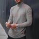 thumbnail image 3 of Camiseta de manga larga para hombre, camiseta a cuadros, blusa de manga larga de alta moda para hombre, blusa básica a cuadros para hombre, solución innovadora, 3 of 6