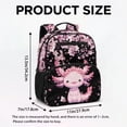 thumbnail image 7 of Jeiento Axolotl Toddler Backpack for Girls 3-5, 13.5 Inch Preschool School Bag, Cherry Blossom Lightweight Kids Bookbag with 2 Front Pockets & Mesh Side Pockets, 7 of 7