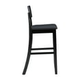 thumbnail image 5 of Linon Torino 30" Contemporary Indoor Wood Bar Stool with Black/Dark Brown Faux Leather Seat, 5 of 9