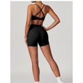 thumbnail image 4 of Conjuntos de entrenamiento for mujer, sujetador deportivo de 2 piezas, camiseta sin mangas, leggings de cintura alta, ropa deportiva for gimnasio y yoga, top de entrenamiento for mujer, 4 of 7