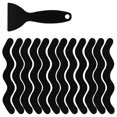 thumbnail image 4 of Toystoory Adhesivo antideslizante Piso Bañera Anti-skip Calcomanía Hogar Baño Cocina PEVA S Forma Cinta negro, 4 of 6