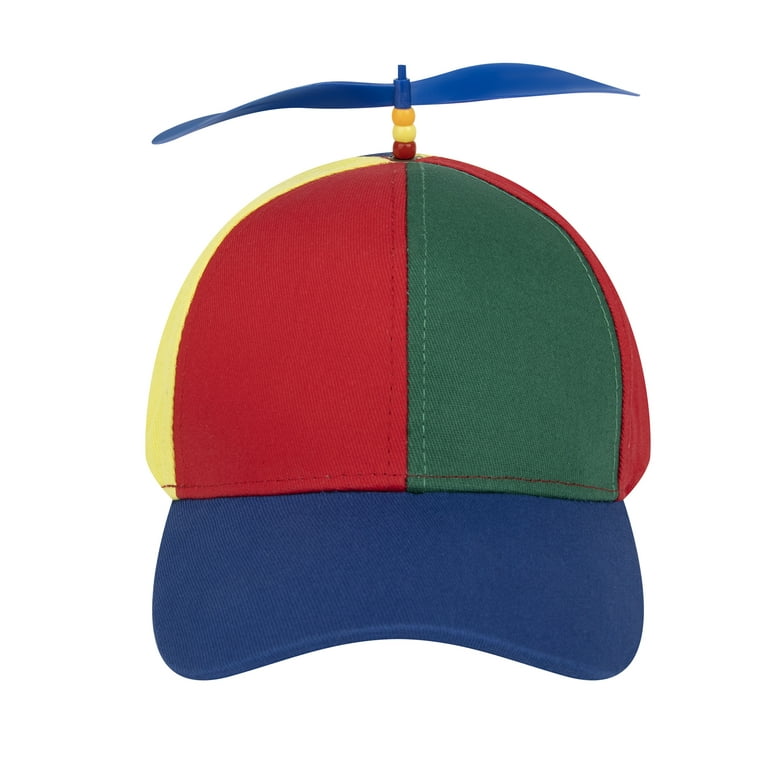 Toptie Propeller Cap Adult unisex Baseball Cap Colorful Outdoor Hat Toy Detachable-Blue-Adult, Size: One Size