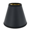 thumbnail image 5 of MERIVILLE Set of 4 Black Paper with Gold Liner Chandelier Lamp Shades, Designed for Candelabra Bulbs with Easy Clip-On Fitter, 3" X 6" X 5", 4-Pack, 5 of 5