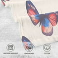 thumbnail image 5 of Yayeee 100% Cotton Hand Towels for Bathroom 16" x 28" Soft Absorbent Kitchen Towel, Blue Butterflies, 5 of 7