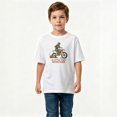 thumbnail image 2 of Boys Graphic T-Shirt Motocross Dirt Bike Racer Kids Tees 100% Cotton Short Sleeve Tops Ages 4-13Y, 2 of 4