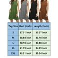 thumbnail image 4 of Luxtrada Women Sleeveless Summer Casual T Shirt Dresses Beach Cover up Plain Pleated Tank Dress With Pocket (Gray,S), 4 of 6