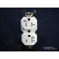 thumbnail image 3 of Leviton R57-TWR20-00W Duplex Receptacle, 2 -Pole, 20 A, 125 V, Side Wiring, NEMA: 5-20R, White, 3 of 4