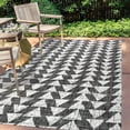 thumbnail image 3 of JONATHAN Y SMB126E-5 Andratx Modern Tribal Geometric Indoor Outdoor Area Rug Bohemian Rustic Easy Cleaning Bedroom Kitchen Backyard Patio Non Shedding, 5 X 8, Black/Ivory, 3 of 6