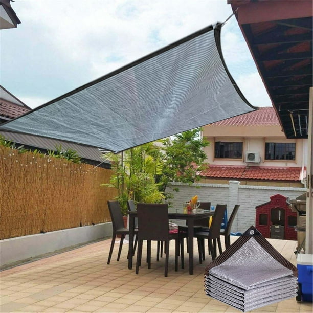 Xihbxyly Red Parasol de Polietileno Reflectante Del Calor, Ligera y Fácil de Instalar, Solución de Refrigeración Resistente a La Intemperie, Ideal para Jardín, Patio y Vehículos, Protección Solar Ver