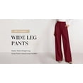 thumbnail image 5 of PRETTYGARDEN Womens Wide Leg Dress Pants Business Casual Flowy Work Palazzo Pants High Waisted Slacks Trousers, 5 of 9