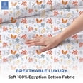 thumbnail image 3 of Kotton Culture 120"x120" 1 Pc Super King Plus/Super Oversize King Duvet Cover 100% Egyptian Cotton 600 TC Comforter Cover Zipper Closure & Corner Ties - Fits Extra Large Inserts -Rain Forest, 3 of 8